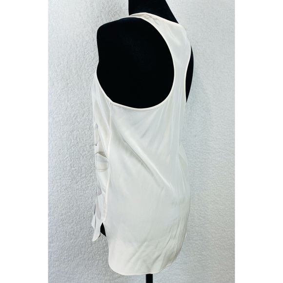 TIBI • White Silk Floral Racerback Tank Top, 0 - Picture 5 of 15